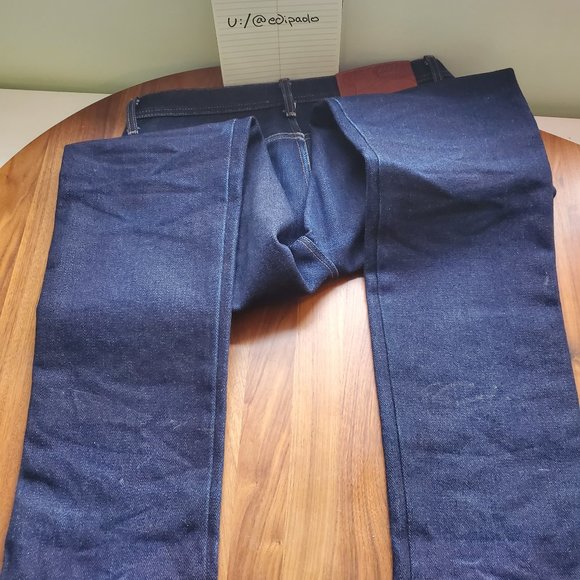 Rare  Naked and Famous Denim Broken Elephant6 Jeans  | Very Good | US 33 Weird… - Picture 6 of 14